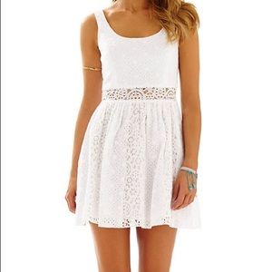 Lilly Pulitzer Rosemarie eyelet scoop neck dress